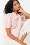 Odesa Linen Blouse - Rose Smoke