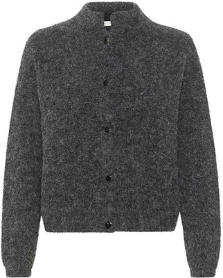 AlphaGZ Short Cardigan - Charcoal Melange