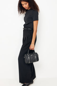 XS Sunny Grained Leather + Stu - Noir