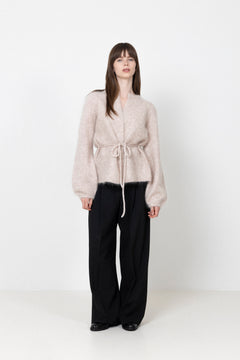 Fredrikke Chunky Cardigan - Beige Melange