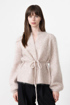 Fredrikke Chunky Cardigan - Beige Melange