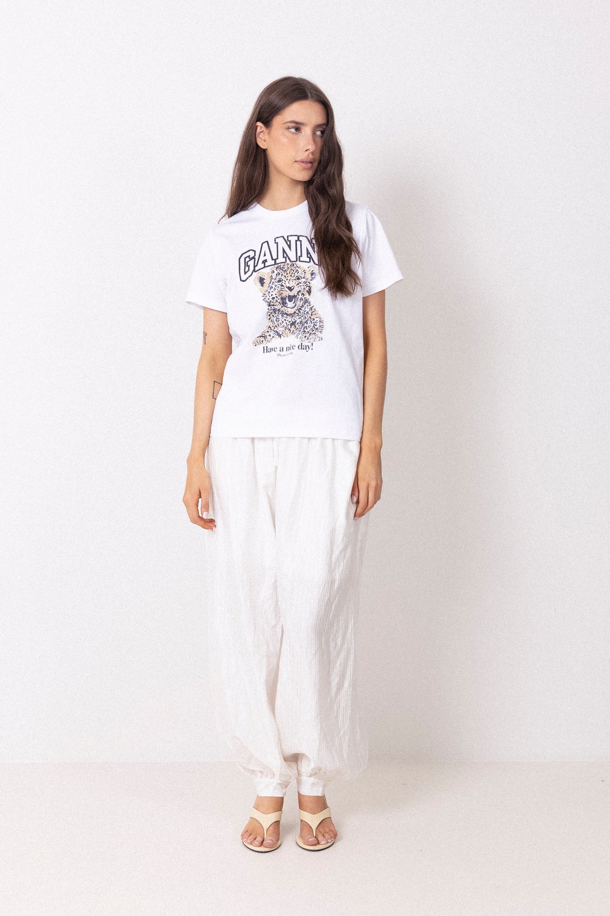 Basic Jersey Relaxed T-Shirt - Leopard