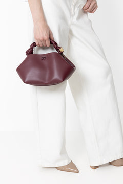 Ganni Bou Bag Small - Burgundy