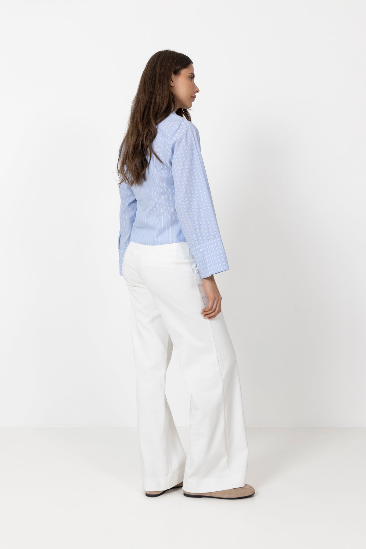 Rosa Stripe Shirt - Light Blue