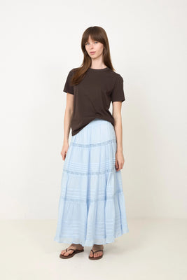 Felicia S Voile Skirt - Light Blue