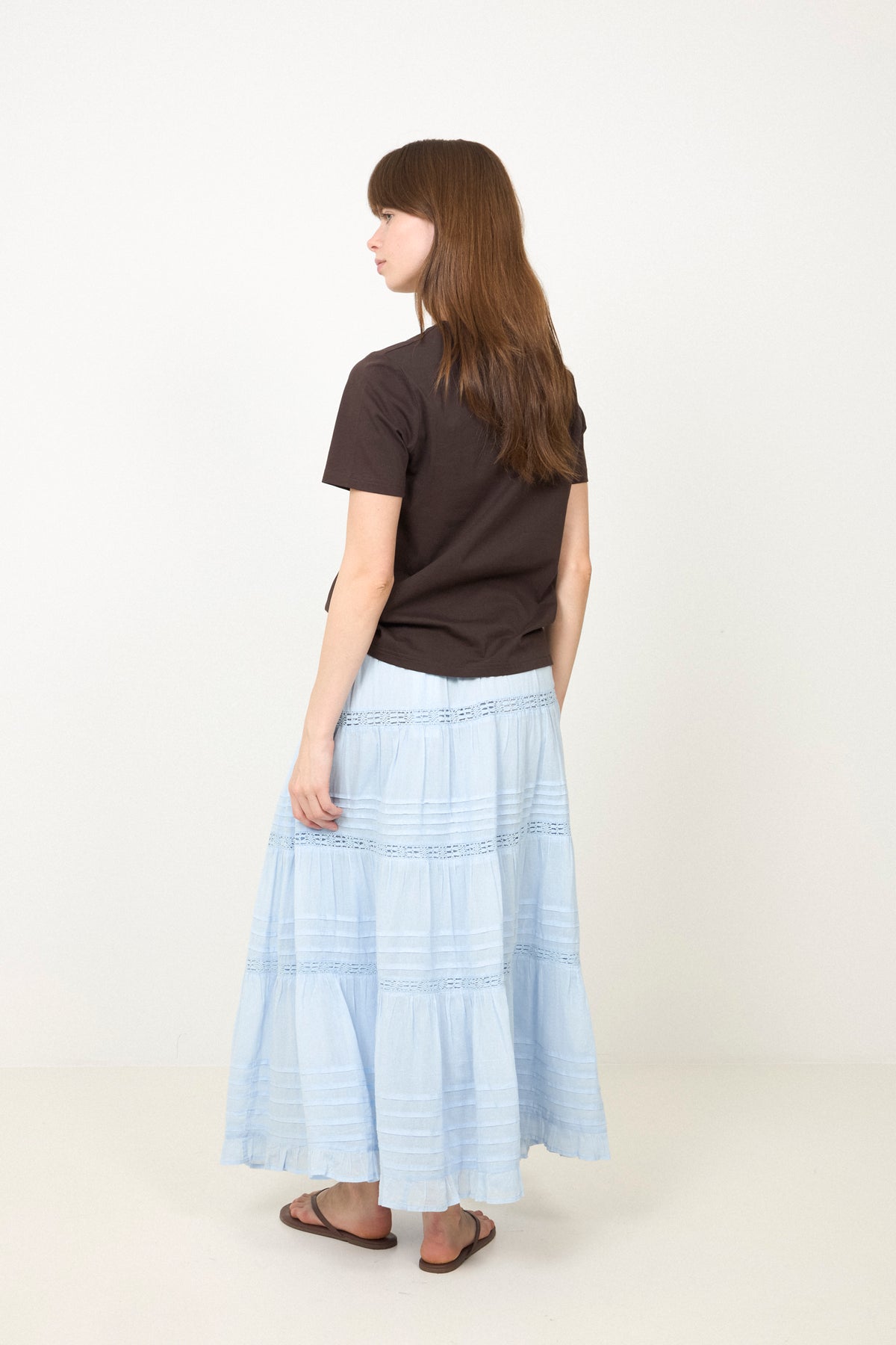 Felicia S Voile Skirt - Light Blue