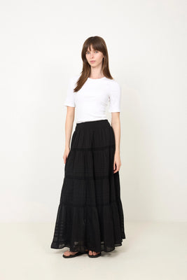 Felicia S Voile Skirt - Black