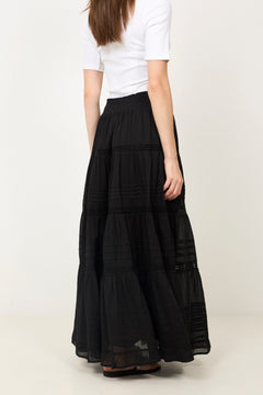 Felicia S Voile Skirt - Black
