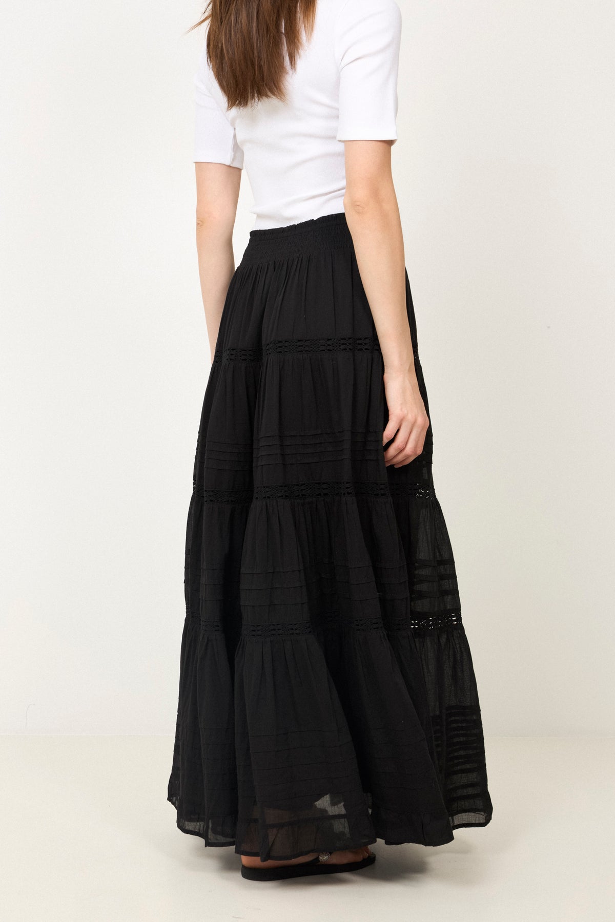 Felicia S Voile Skirt - Black