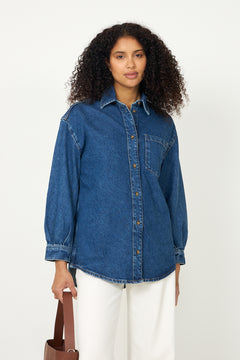 Alex Shirt - Washed Dark Blue