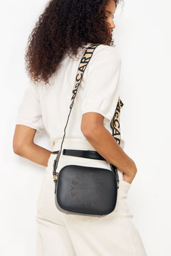 Logo Camera Crossbody Bag - Black