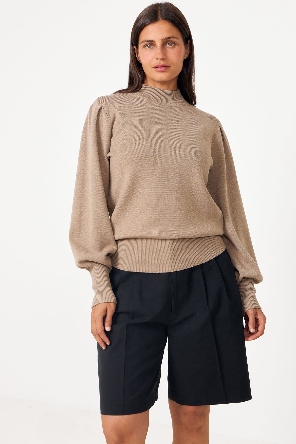 Yasfonny Ls Knit Pullover - Fungi