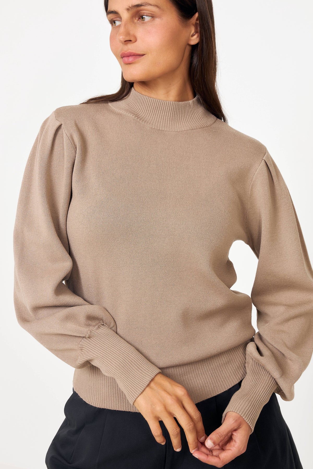 Yasfonny Ls Knit Pullover - Fungi