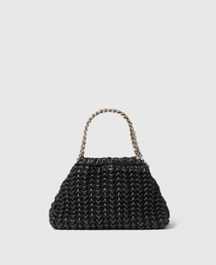 Falabella Popcorn Drawstring Crossbody Bag - Black