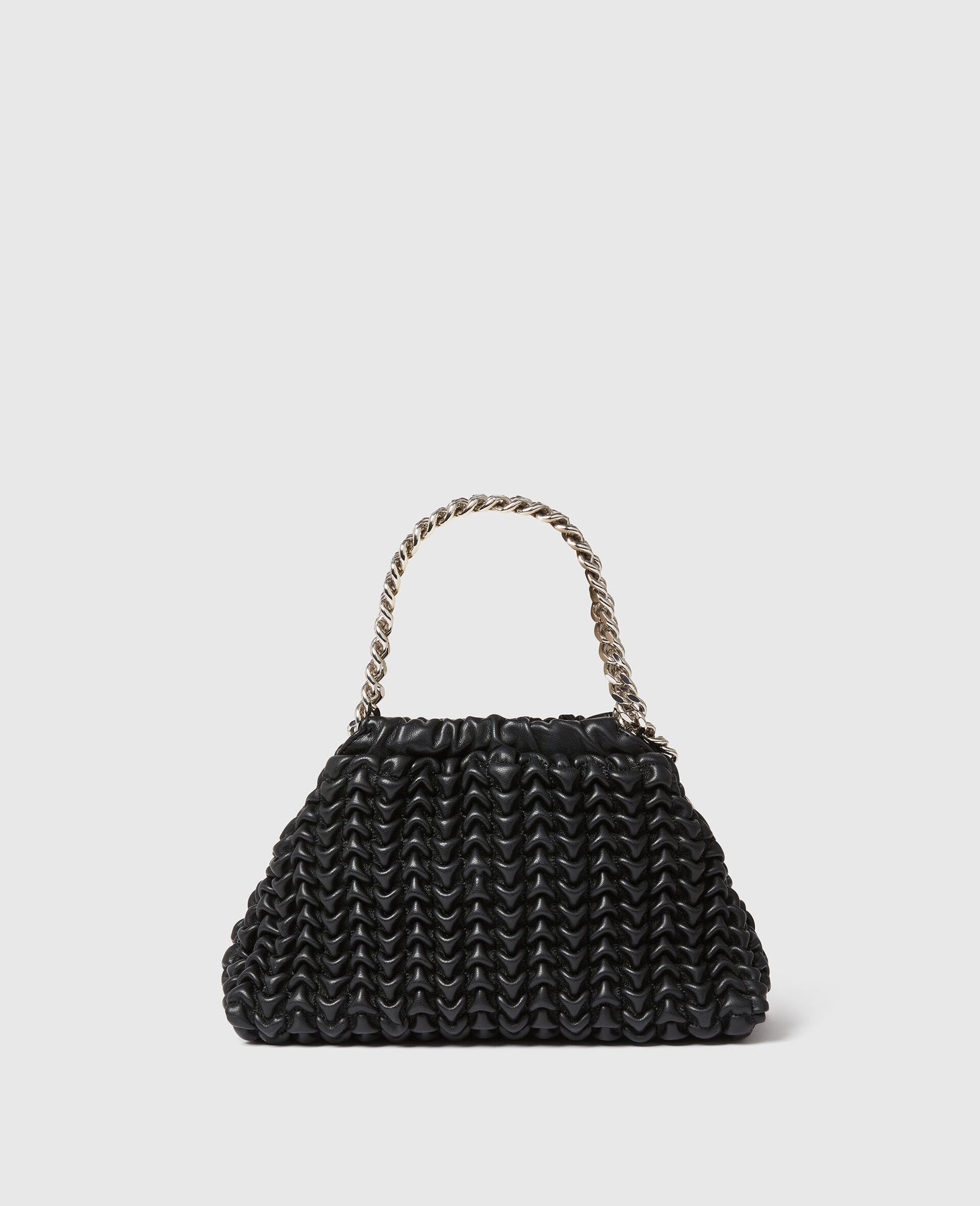 Falabella Popcorn Drawstring Crossbody Bag - Black