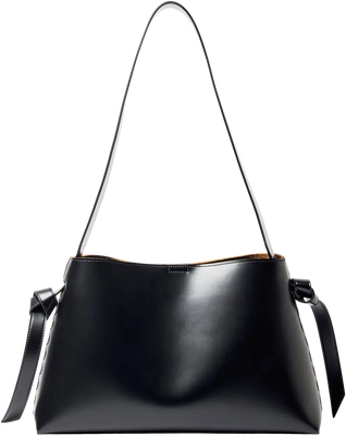 Stella Medium Leather Bag - Black