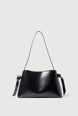Stella Medium Leather Bag - Black