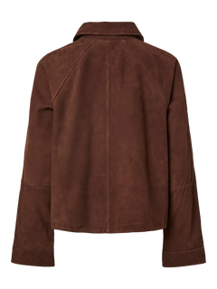 Yasnoel Suede Leather Bomber Jacket - Ex - Pinecone