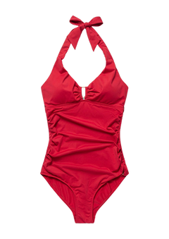 Niovi Solid Swimsuit - Lipstick Red