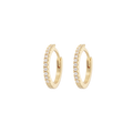 Medium Hoops - White