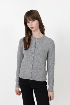 Nor Short Cardigan - Grey Melange
