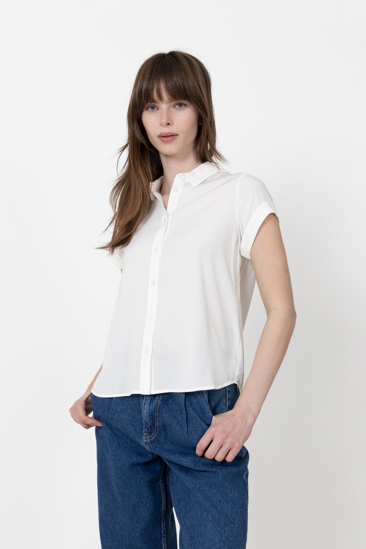 Majan Ss Shirt - Clear Cream