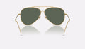 Aviator Reverse - Green - Polished Gold