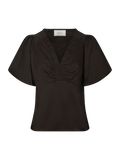 Irina Poplin Blouse - Chocolate Brown
