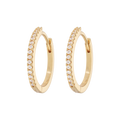Large Hoops - White