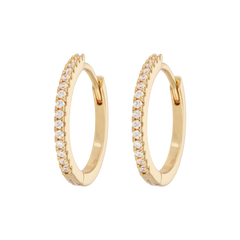 Large Hoops - White