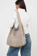 Suede Dalliea Bag - Porpoise Gray