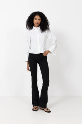 Rosa Solid Shirt - White