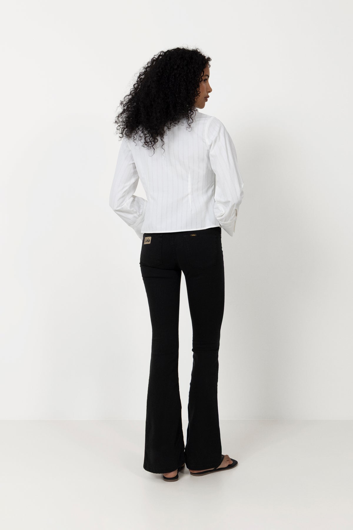 Rosa Solid Shirt - White