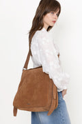 Bud Slouchy Suede Tote - Camel
