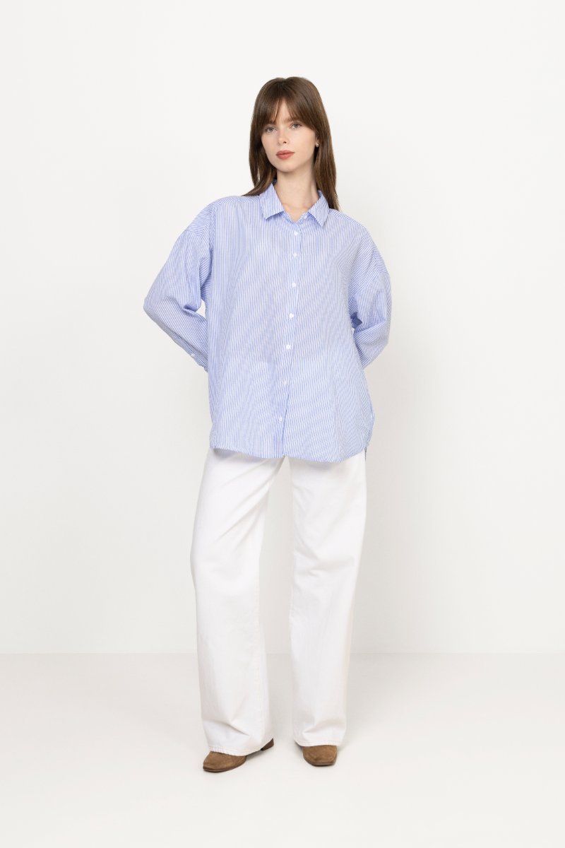 Sonja Shirt - Blue/White Stribe