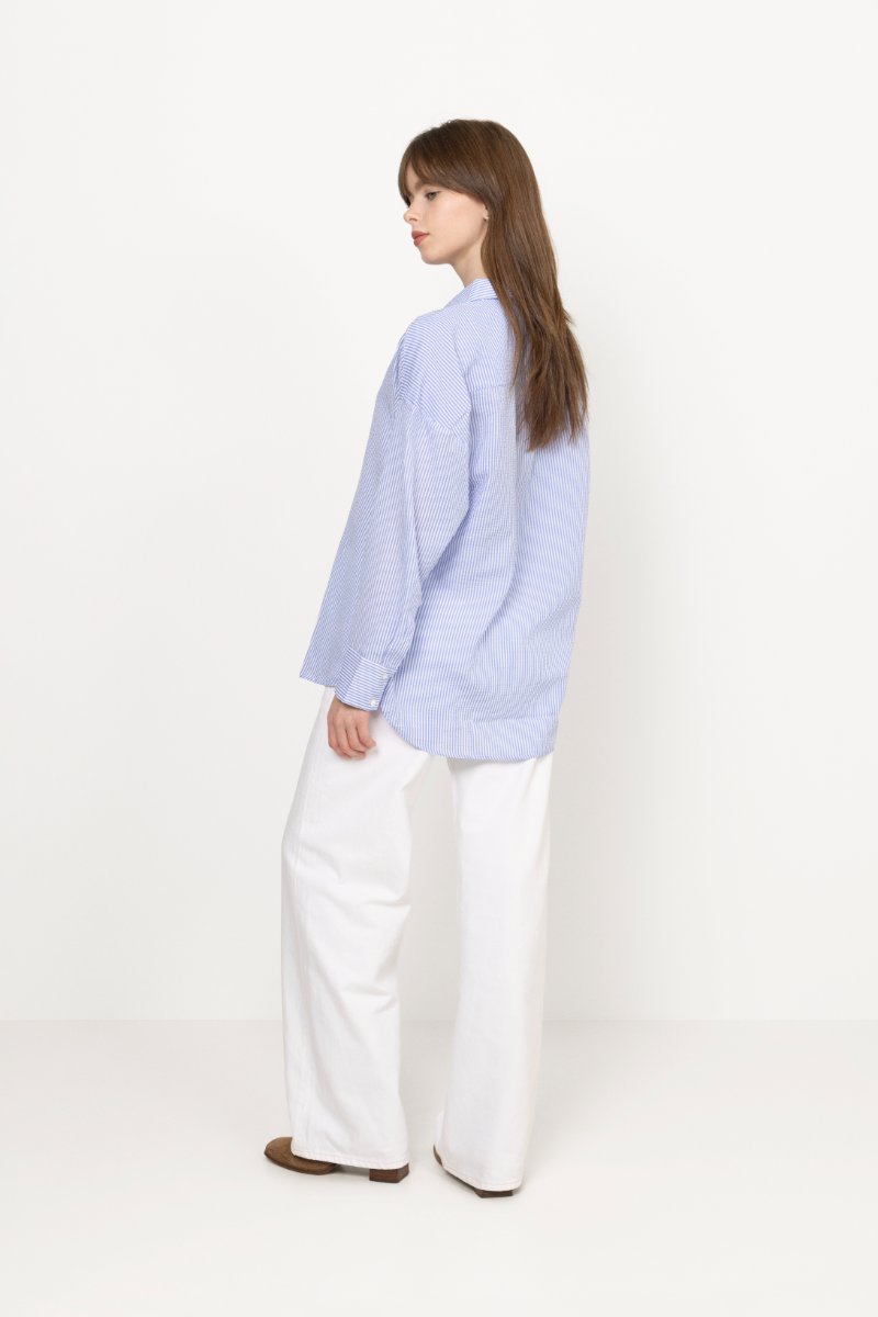 Sonja Shirt - Blue/White Stribe