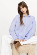 Sonja Shirt - Blue/White Stribe