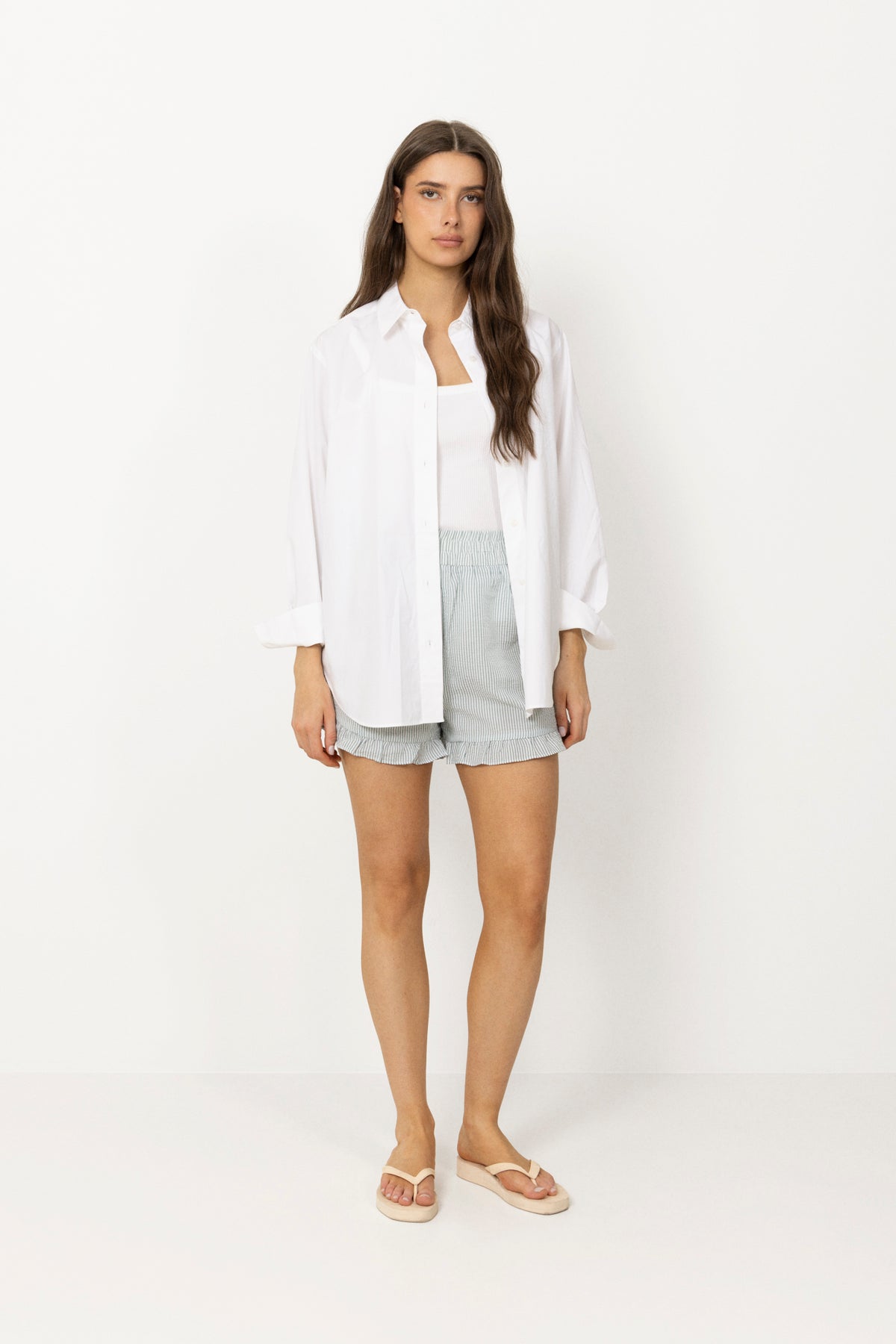 Sonja Shorts - Green/White
