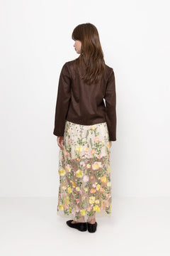 Fuschia Skirt - Sand/Yellow