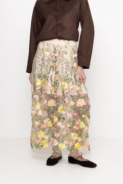 Fuschia Skirt - Sand/Yellow