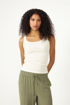 Anna U-Neck Tank Top Noos - Snow White