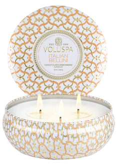 3 Wick Tin Candle - Italian Bellini