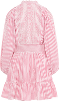 Seersucker Mini Dress - Pink Stripe