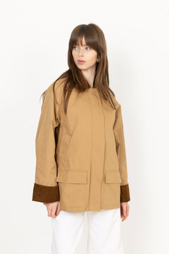 Anastacia Cord Jacket - Dark Tan