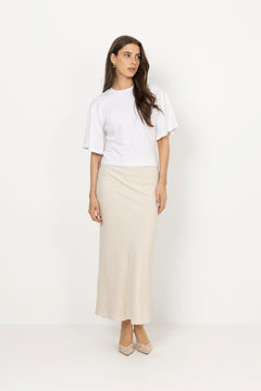 Asha Boxy Tee - White