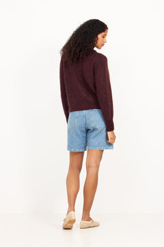 Idaic Cardigan - Bordeaux