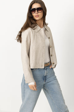 Jada Sun Short Jacket - Nomad Melange