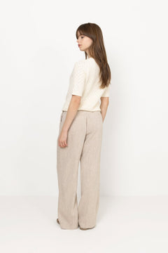Helen 2/4 Knit O-Neck - Birch
