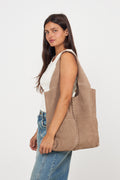 Suede Demi Bag - Moral Gray