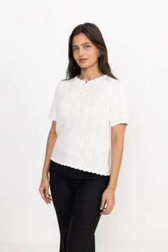 Esmeralda Pullover - White